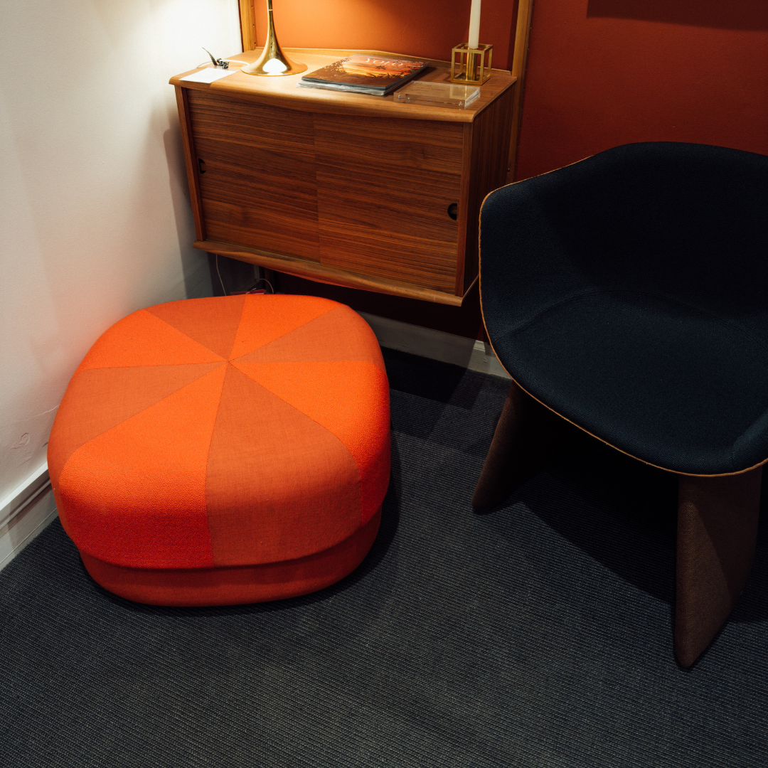SAVE 50% Ex-Display Circus Pouf Duo Large Orange